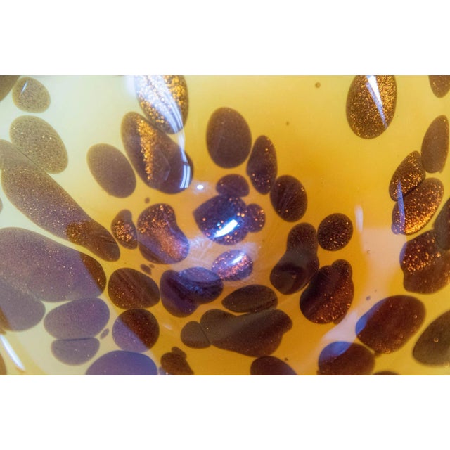 Murano Art Glass Manta Ray Tortoise Spotted Bowl Ashtray Vintage 1960's For Sale - Image 9 of 13