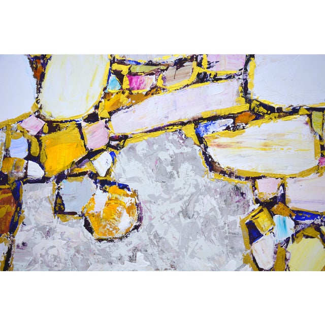 Textile Gems and Gold.Modern Original Painting. For Sale - Image 7 of 15