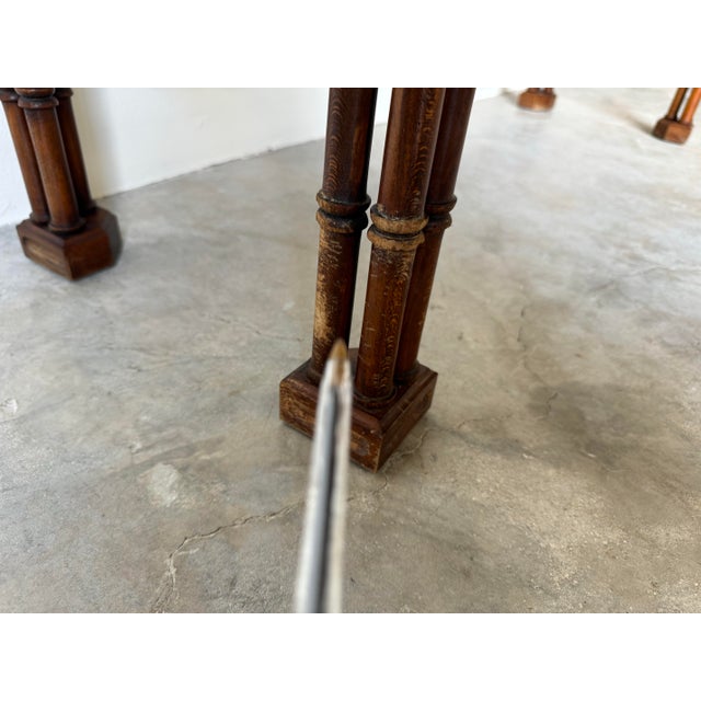 Palm Beach Hollywood Regency -Style Faux Bamboo Two - Tier Console Table For Sale - Image 12 of 12