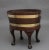 18th Century Mahogany and Brass Bound Oval Wine Cooler with Stand, 1770s, Set of 2 For Sale - Image 4 of 12