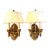 Late 20th Century Stunning Pair of Pasquale Miranda for Feiss Gilt Wall Sconces For Sale