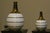 Mid-Century Modern Hollywood Regency Table Lamps with Brass Details by Tommaso Barbi, Italy, 1970s, Set of 2 For Sale - Image 3 of 18
