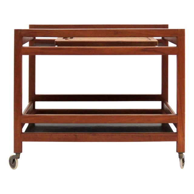 0s Vintage Børge Mogensen Serving Cart For Sale