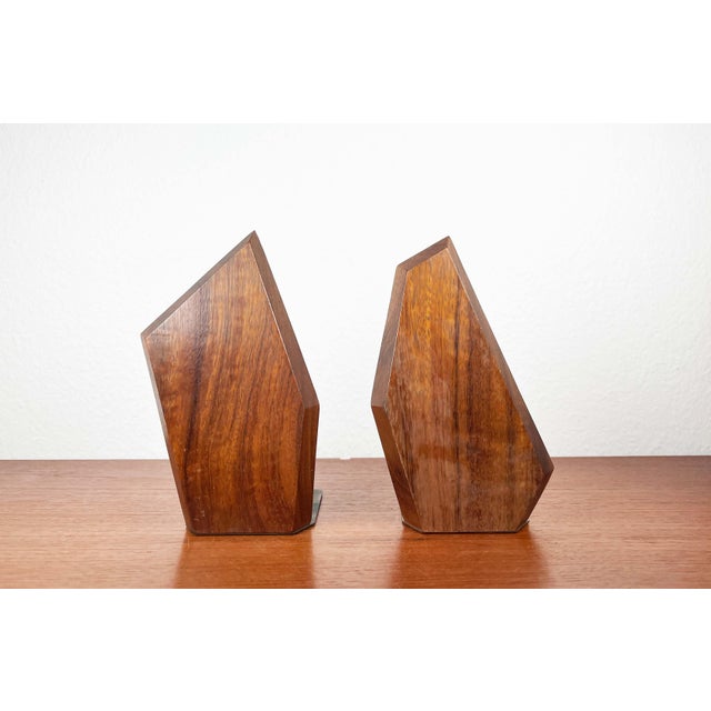 Mid-Century Modern Danish Bookends in Teak, 1960s, Set of 2 For Sale - Image 13 of 18
