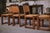 Oak and Rush Chairs in the style of Charles Dudouyt, 1950s, Set of 5 For Sale - Image 17 of 18