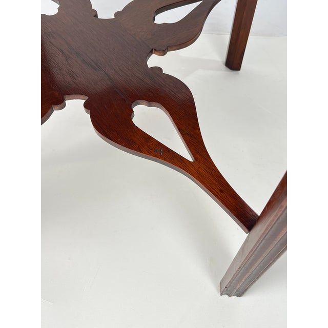 Vintage Baker Furniture Historic Charleston Chippendale-Style Mahogany Pembroke Drop-Leaf Table For Sale - Image 17 of 18
