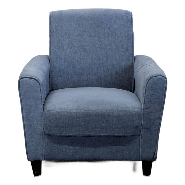 Dh Modern Blue Fabric Lounge Chair – Comfortable and Stylish Armchair For Sale