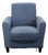 Dh Modern Blue Fabric Lounge Chair – Comfortable and Stylish Armchair For Sale
