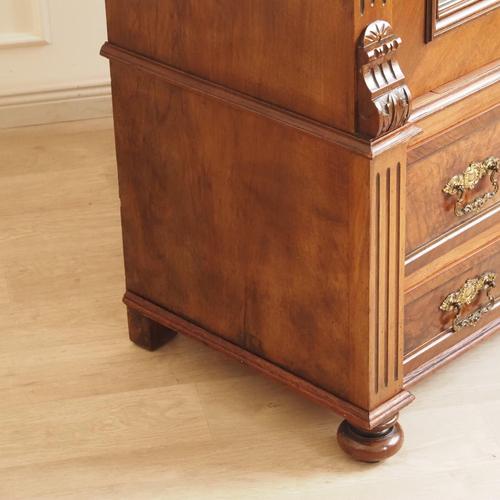 Antique Walnut Mirrored Cabinet, 1880 For Sale - Image 5 of 18