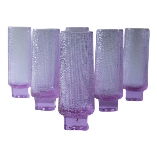 Vintage Drinking Glasses, 1970s, Set of 6 For Sale