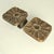 Brutalist Bronze Square Push Pull Door Handles with Flower Relief, 1970s, Set of 2 For Sale - Image 11 of 14