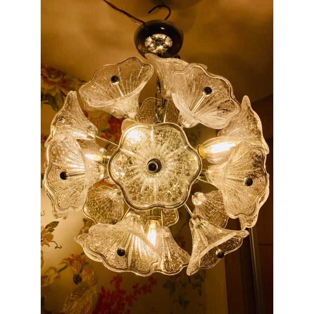 Mid-Century Sputnik Murano Ceiling Lamp by Paolo Venini for VeArt For Sale - Image 11 of 14
