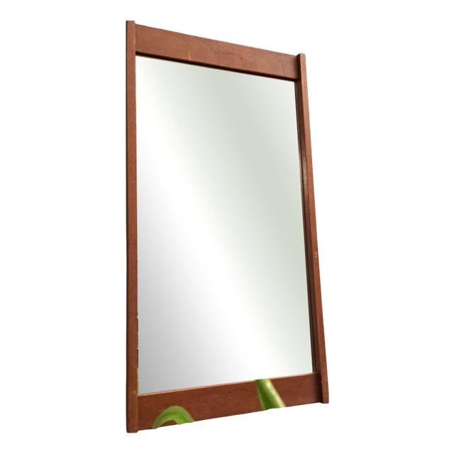 Vintage Danish Teak Mirror, 1960s For Sale