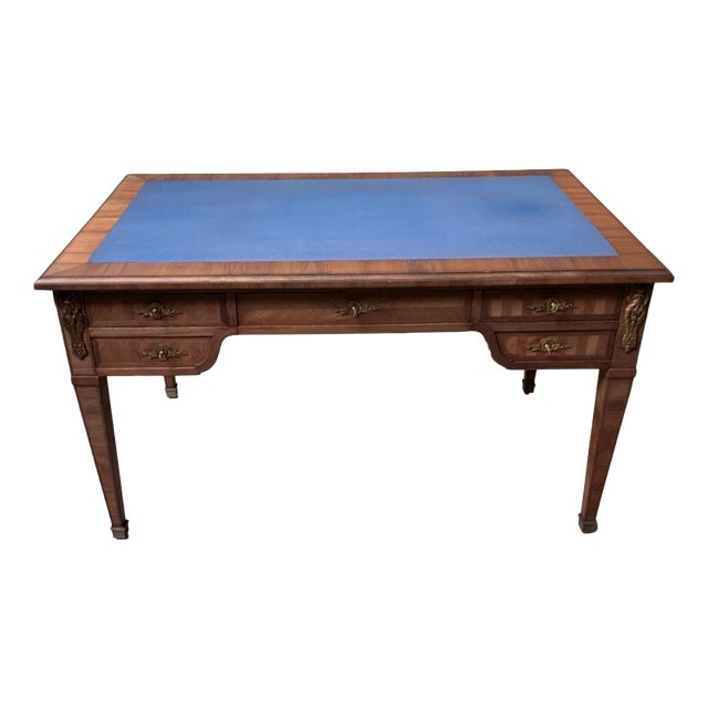 Antique Desk with Bronze Decorations, 1900 For Sale