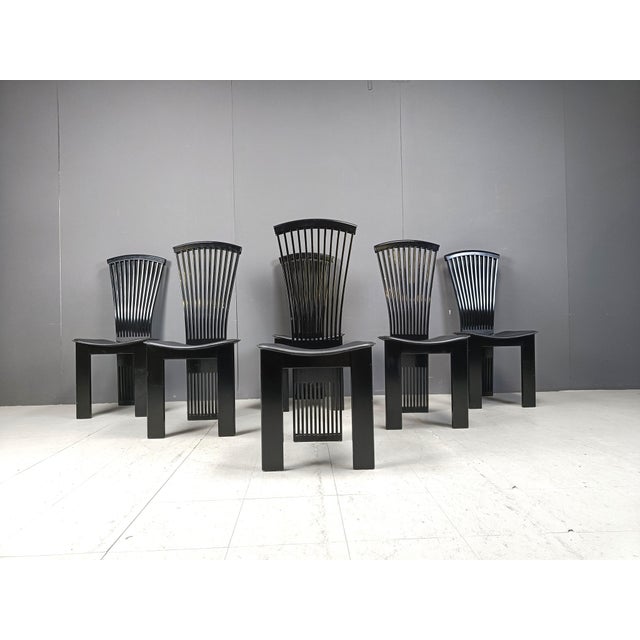 Postmodern Dining Chairs from Pietro Costantini, 1980s, Set of 6 For Sale - Image 11 of 11
