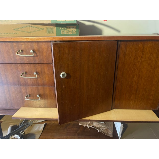 Wood Innovative Mid-Century Cocktail Sideboard by Beautility | Bottle Storage For Sale - Image 7 of 7