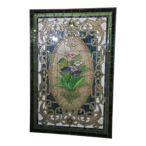 1990s Stained Glass Panel