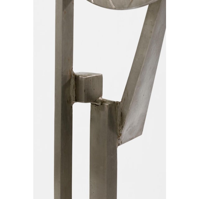 Robert Hansen Abstract Stainless Steel Floor Sculpture - Contemporary Modern Art For Sale In Detroit - Image 6 of 6