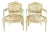 19th C. Vintage Louis XVI Fautueils- A Pair For Sale