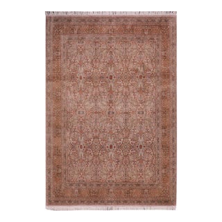 Intricate Tabriz Pak-Persian Gray/Copper Wool Rug - 8'1'' X 10'3'' For Sale