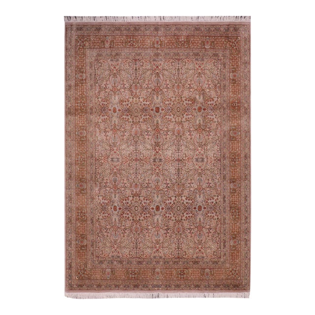 Intricate Tabriz Pak-Persian Gray/Copper Wool Rug - 8'1'' X 10'3'' For Sale