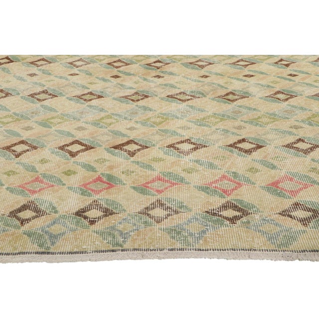 Vintage Turkish Sivas Rug - 04'11 X 07'06 For Sale - Image 4 of 10