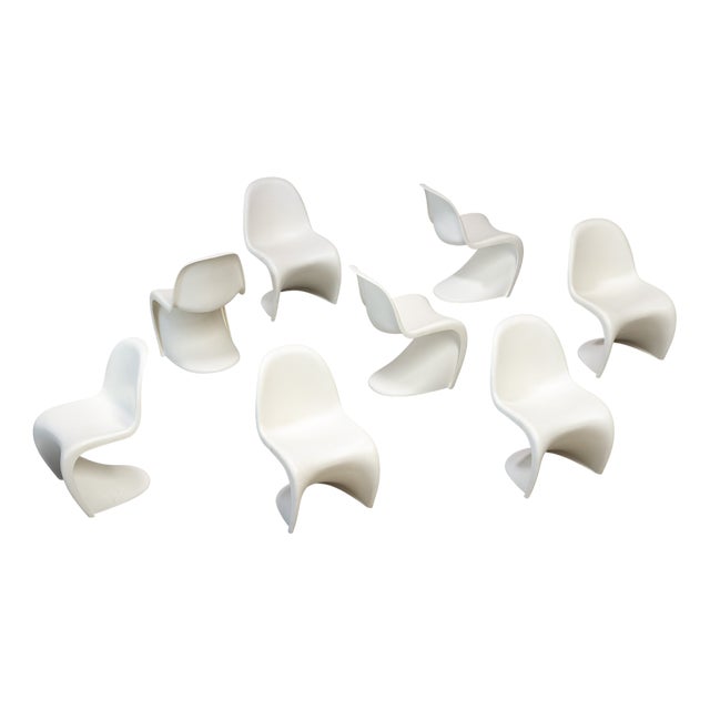 Dining Chairs Vitra by Verner Panton for Vitra, 1990s, Set of 8 For Sale