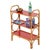 Italian Bookcase in Rattan and Red Laminate from Vivai del Sud, 1970s For Sale - Image 15 of 15