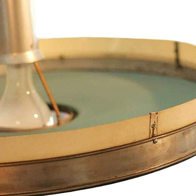 1930s 1930s Original May Company Wilshire Streamline Art Deco Stainless Pendant Ceiling Lamp For Sale - Image 5 of 6