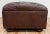 Wood Vintage Restoration Hardware Tufted Leather Ottoman For Sale - Image 7 of 13