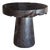 Round Side Table Crafted From Mango Wood, Espresso Finish Modern Organic For Sale