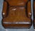 Set of Cigar Hand Dyed Leather Chairs For Sale - Image 9 of 18