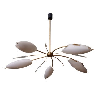 Chandelier in the style of Lunel, 1960s For Sale