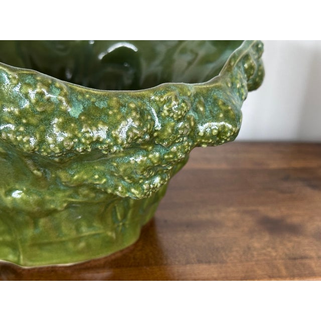 Broccoli Shaped Studio Art Pottery Bowl For Sale In New York - Image 6 of 15
