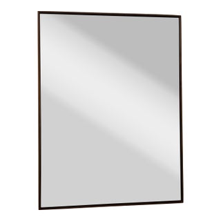 Room & Board Hudson Handcrafted in America Walnut Wood Wall Mirror 30"x40" For Sale