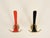 Mid-Century Brass and Coral Red and Black Enamel Coat Hooks, Italy, 1950s, Set of 4 For Sale - Image 9 of 14