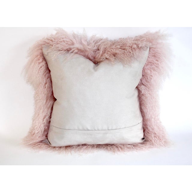 Millennial Pink Tibetan Lambswool Pillow Chairish
