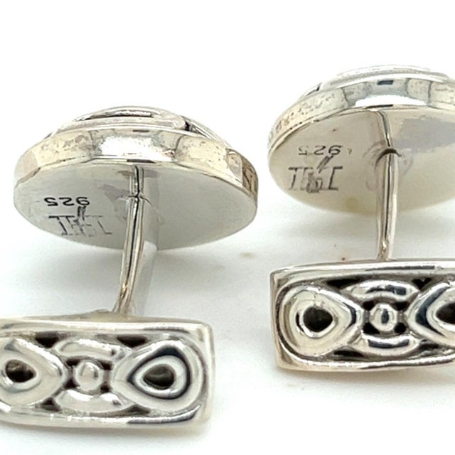 Late 20th Century John Hardy Estate Mens Cufflinks Silver, A Pair For Sale - Image 4 of 7