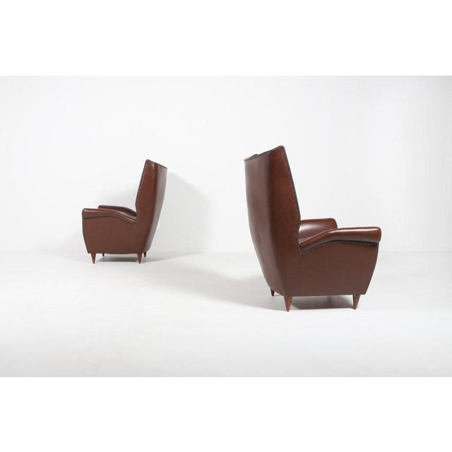 Model 512 Armchairs by Gio Ponti, Set of 2 For Sale - Image 4 of 12
