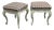 Louis XV Rococo Revival White Stools, 1870s, Set of 2 For Sale