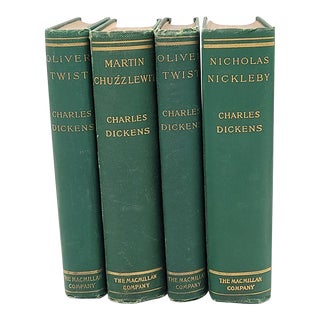 Set of Four Antique Dickens Volumes, Circa 1900 For Sale