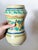 Mexican Vintage Gorky Gonzalez Hand Painted Hourglass Talavera Vase For Sale - Image 3 of 6