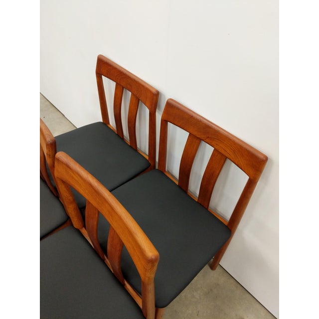 Wood Set of 4 Vintage Vamdrup Stolefabrik Danish Modern Teak Dining Chairs For Sale - Image 7 of 9