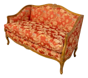 Meyer Gunther Louis XVI Giltwood Settee Loveseat