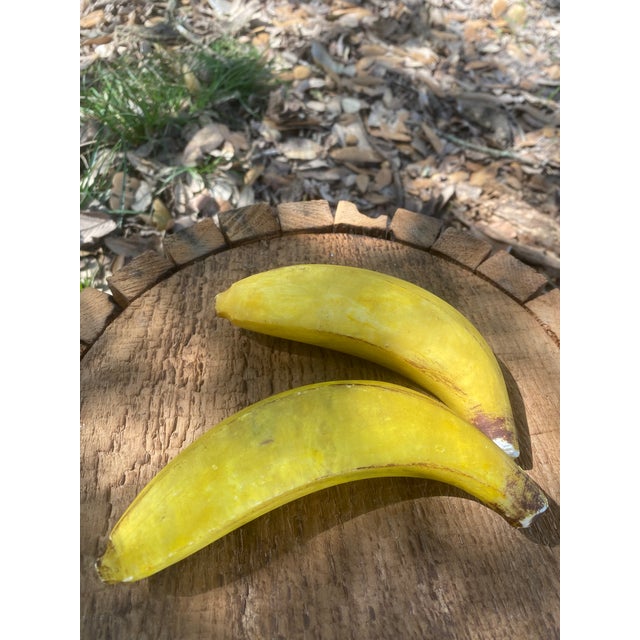 Andy Warhol Andy Warhol-Style Carved Alabaster Banana Sculptures, Set of 2 For Sale - Image 4 of 12