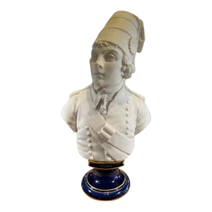 Late 19th Century Sèvres Bisque Bust of French Revolutionary Martyr Joseph Barra