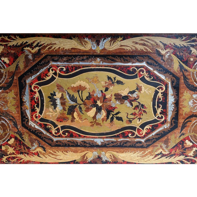 Boulle Inlaid Table in Wood For Sale - Image 17 of 18