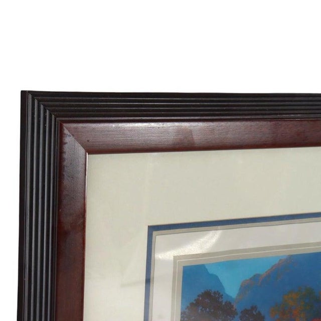 1950s Vintage Maxfield Parrish Advertising Calendar “Misty Morning”, Framed, C1956 For Sale - Image 5 of 9