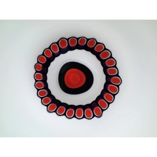 Mid-Century Modern Pisa Murano Glass Plate by Bruno Gambone for VeArt, 1970s For Sale - Image 3 of 8