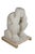 A very large and impressive vintage hand-carved limestone sculpture of a nude thinking man fertility figure. The subject...